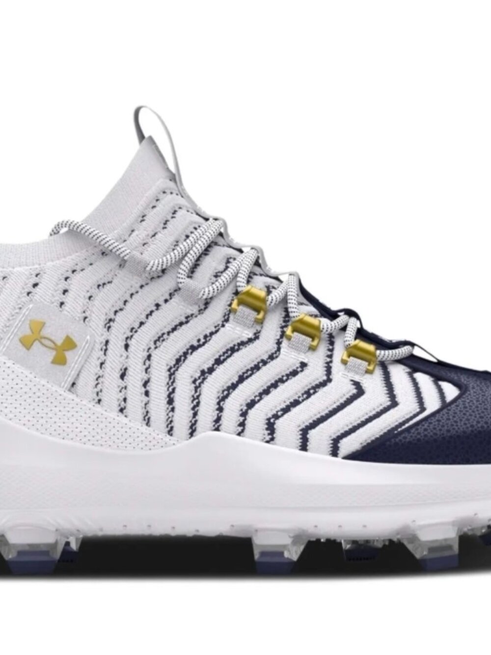 Under Armour Men's 15 Harper 9 Pro TPU Baseball Cleats Blue & White 3027445-103